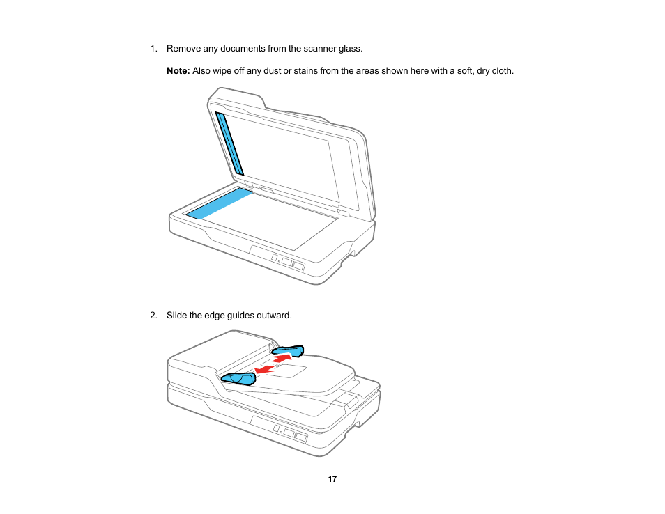 Epson DS-1630 Flatbed Color Document Scanner User Manual | Page 17 / 115