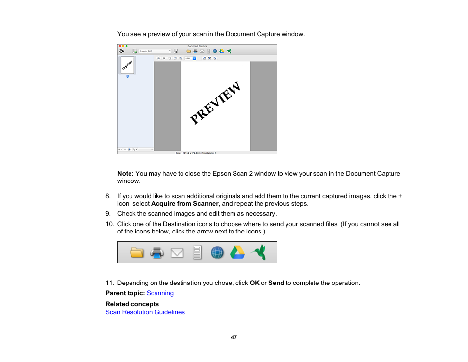 Epson DS-1630 Flatbed Color Document Scanner User Manual | Page 47 / 115