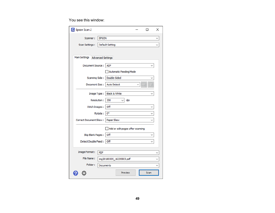 Epson DS-1630 Flatbed Color Document Scanner User Manual | Page 49 / 115