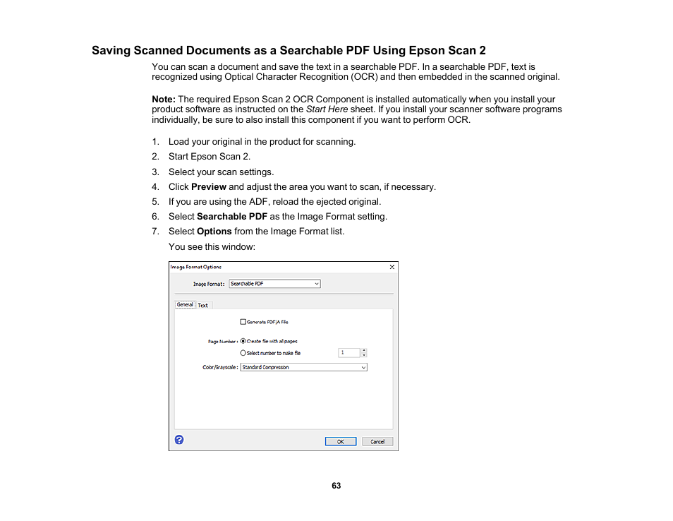 Epson DS-1630 Flatbed Color Document Scanner User Manual | Page 63 / 115