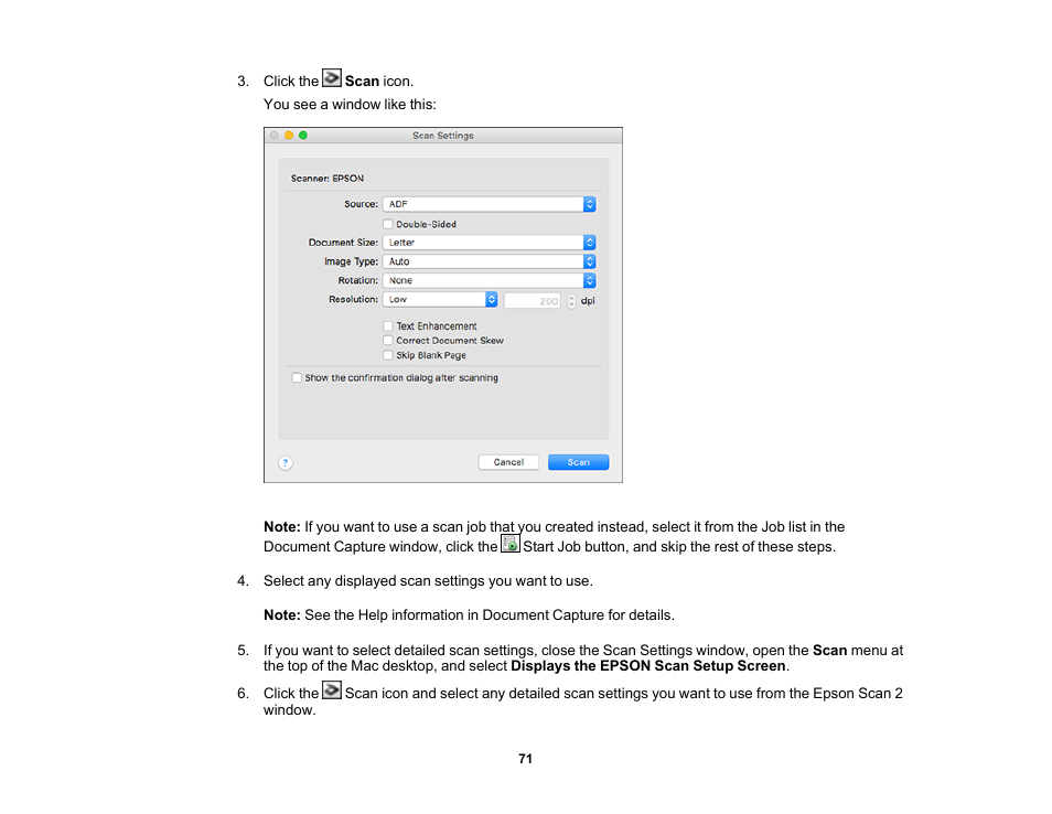 Epson DS-1630 Flatbed Color Document Scanner User Manual | Page 71 / 115