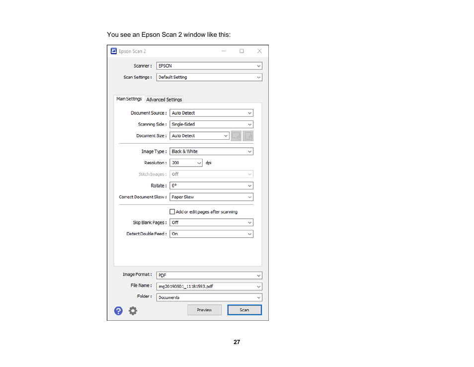 Epson WorkForce DS-6500 Document Scanner User Manual | Page 27 / 95