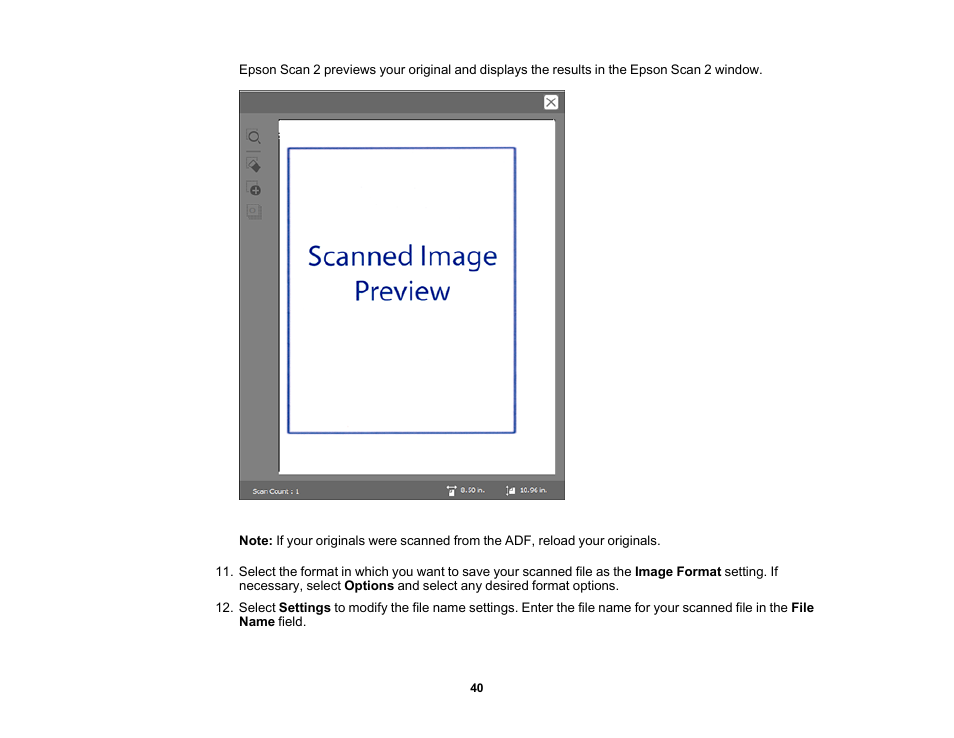 Epson WorkForce DS-6500 Document Scanner User Manual | Page 40 / 95