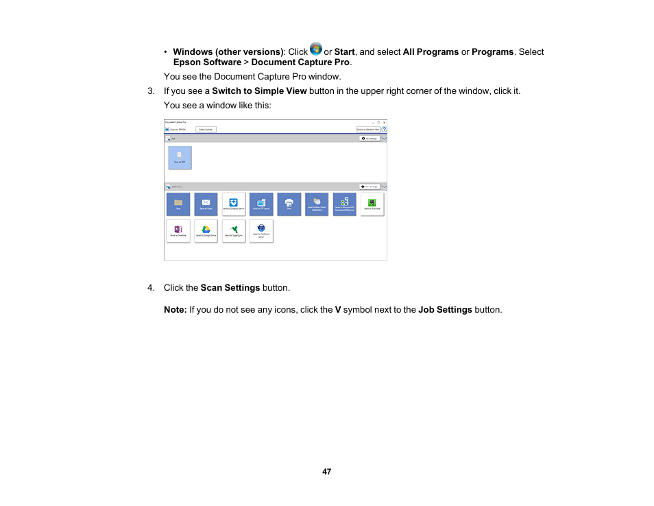 Epson WorkForce DS-6500 Document Scanner User Manual | Page 47 / 95