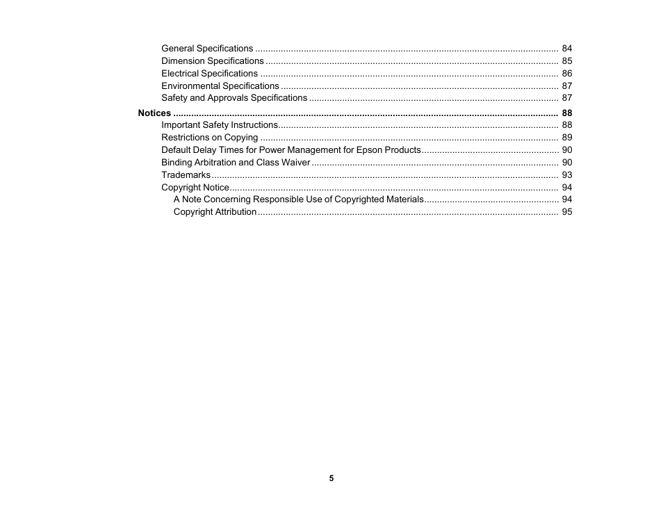 Epson WorkForce DS-6500 Document Scanner User Manual | Page 5 / 95