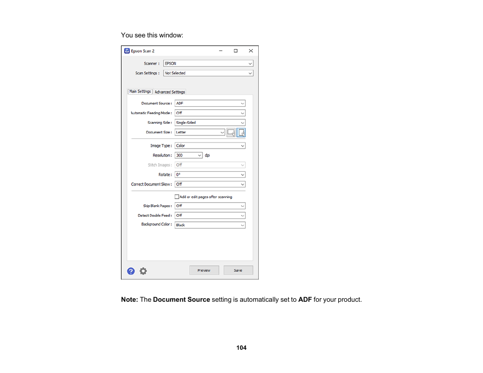 Epson DS-32000 Large-Format Document Scanner User Manual | Page 104 / 172