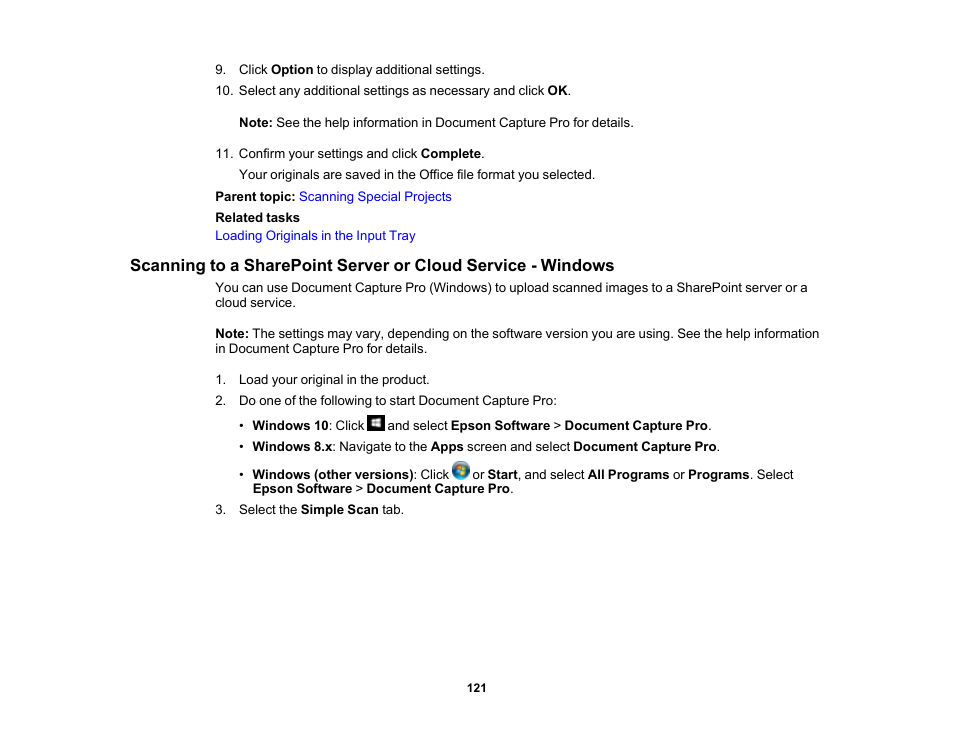Epson DS-32000 Large-Format Document Scanner User Manual | Page 121 / 172