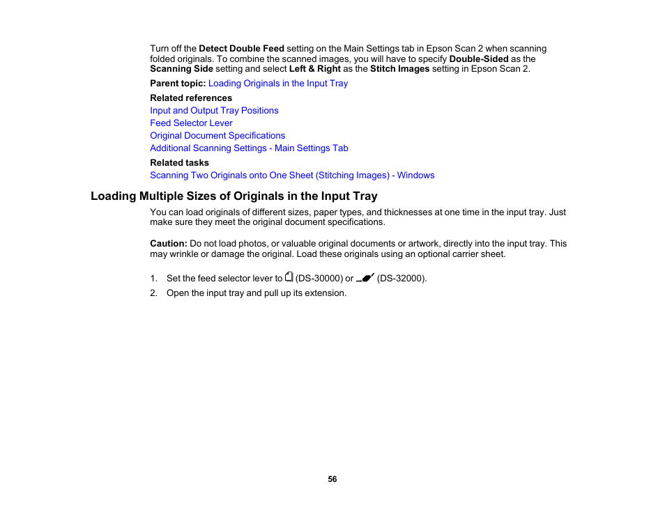 Epson DS-32000 Large-Format Document Scanner User Manual | Page 56 / 172