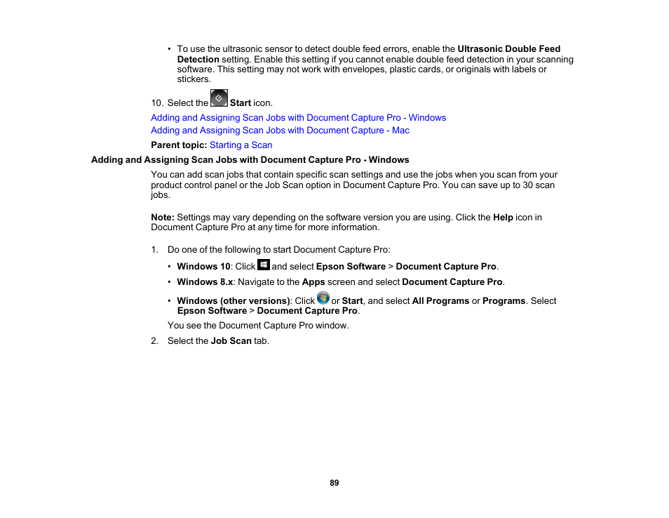 Epson DS-32000 Large-Format Document Scanner User Manual | Page 89 / 172