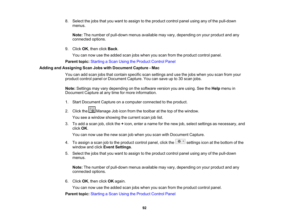 Epson DS-32000 Large-Format Document Scanner User Manual | Page 92 / 172