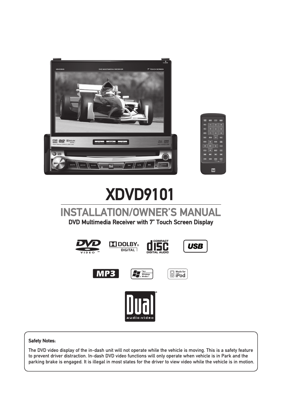 Dual XDVD9101 User Manual | 72 pages