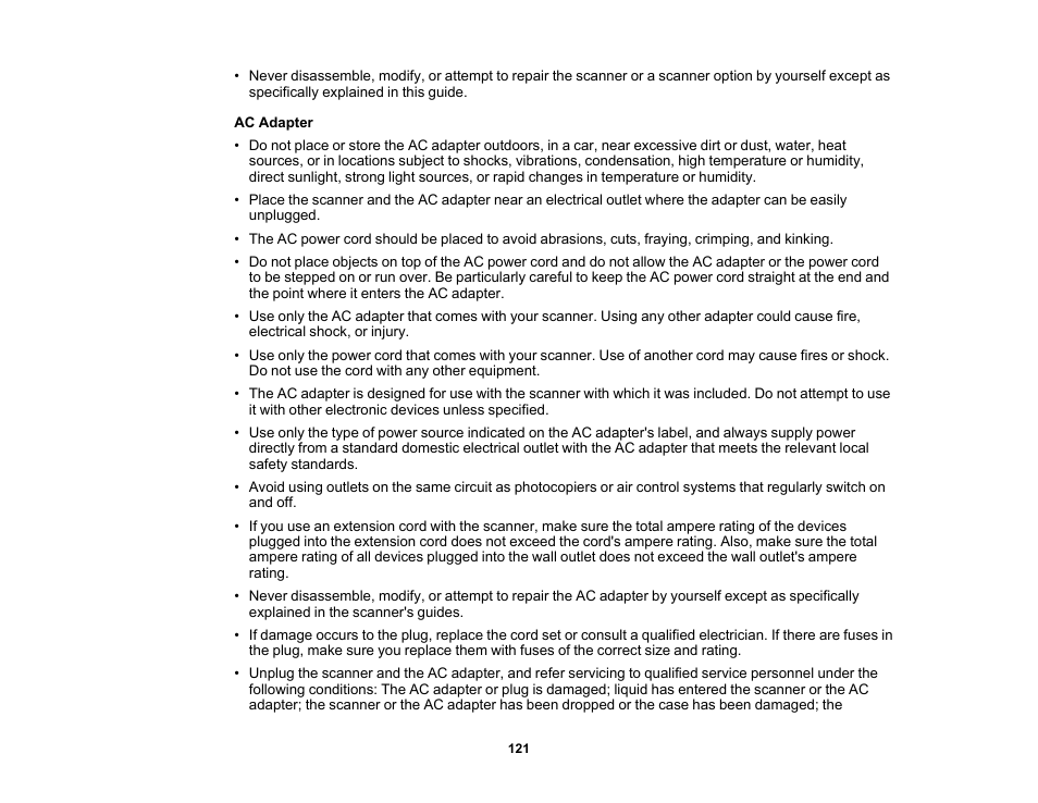 Epson WorkForce DS-410 Document Scanner User Manual | Page 121 / 128