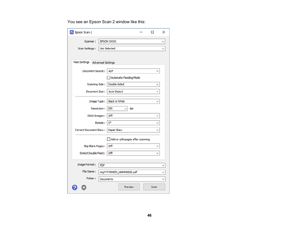 Epson WorkForce DS-410 Document Scanner User Manual | Page 46 / 128