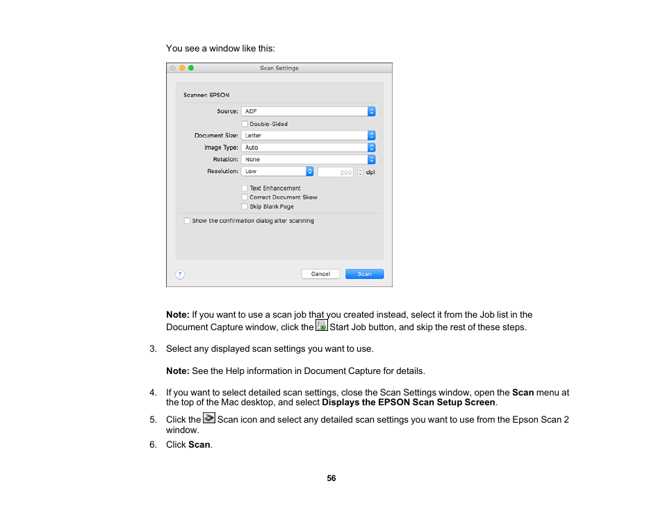 Epson WorkForce DS-410 Document Scanner User Manual | Page 56 / 128