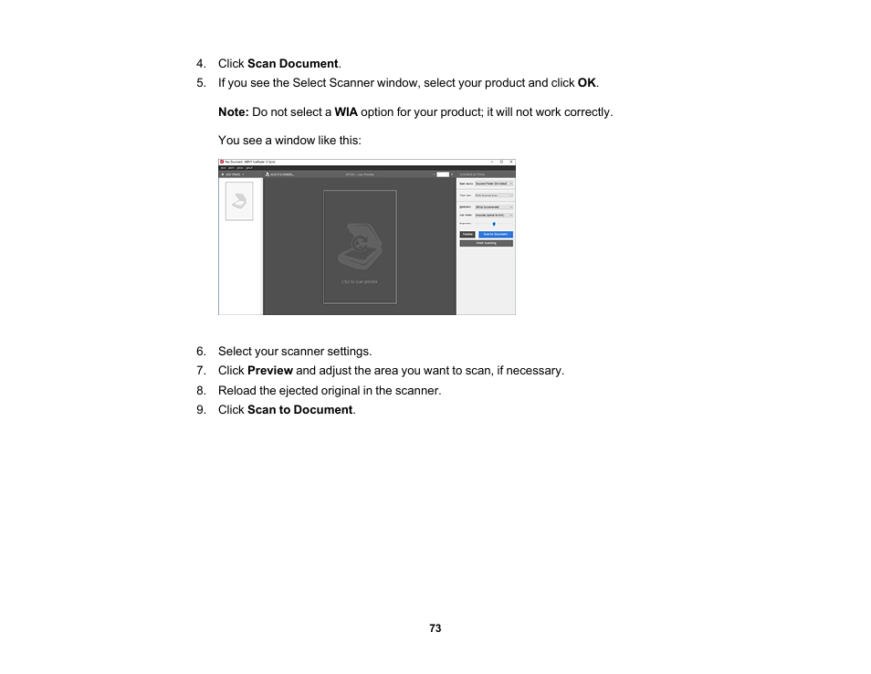 Epson WorkForce DS-410 Document Scanner User Manual | Page 73 / 128