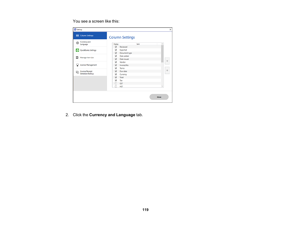 Epson ES-580W Wireless Duplex Document Scanner User Manual | Page 119 / 183