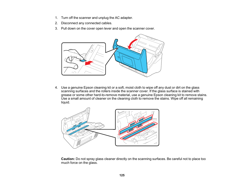 Epson ES-580W Wireless Duplex Document Scanner User Manual | Page 125 / 183