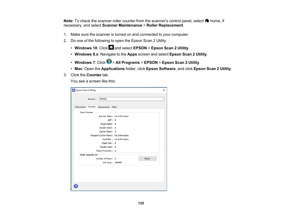 Epson ES-580W Wireless Duplex Document Scanner User Manual | Page 135 / 183