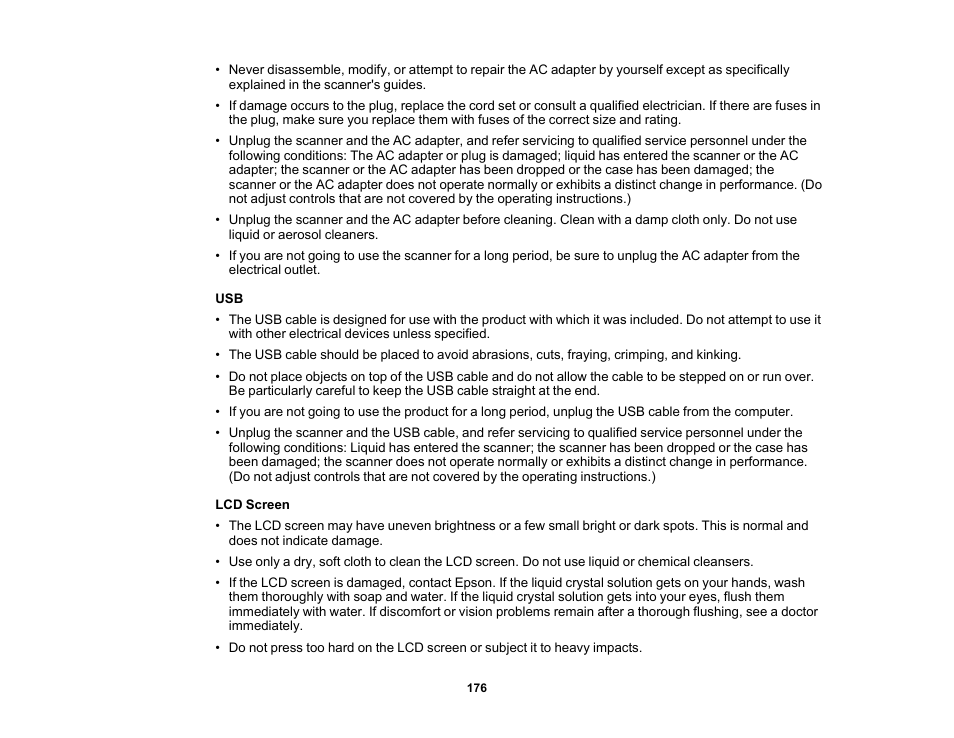 Epson ES-580W Wireless Duplex Document Scanner User Manual | Page 176 / 183