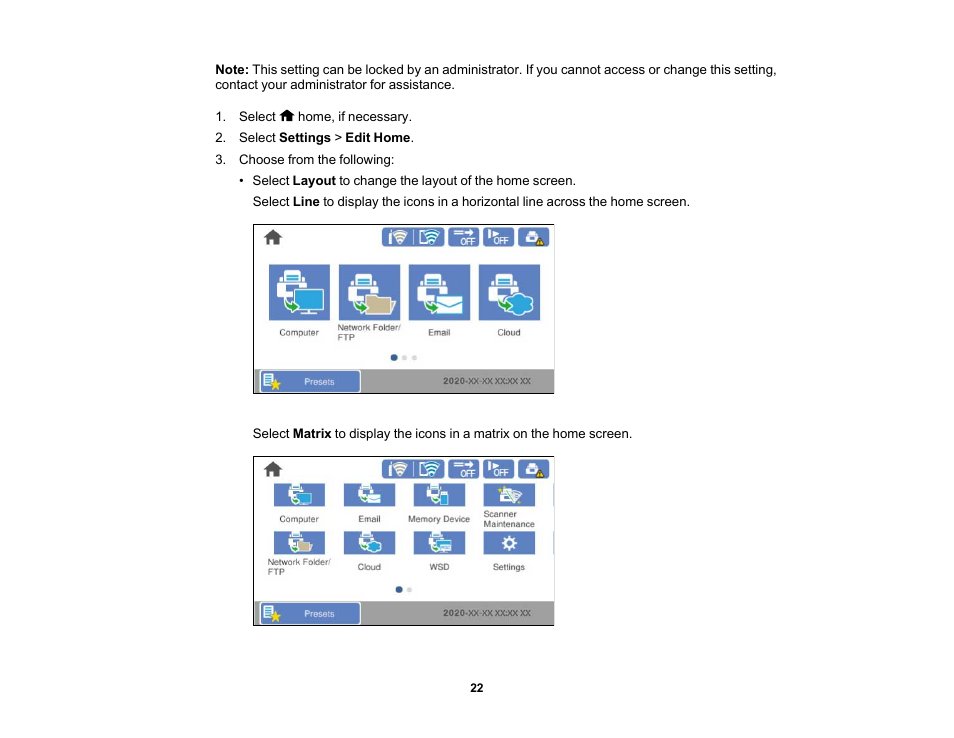 Epson ES-580W Wireless Duplex Document Scanner User Manual | Page 22 / 183