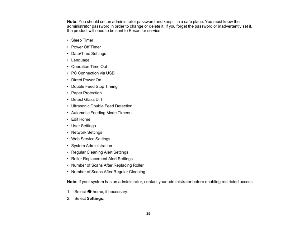 Epson ES-580W Wireless Duplex Document Scanner User Manual | Page 26 / 183