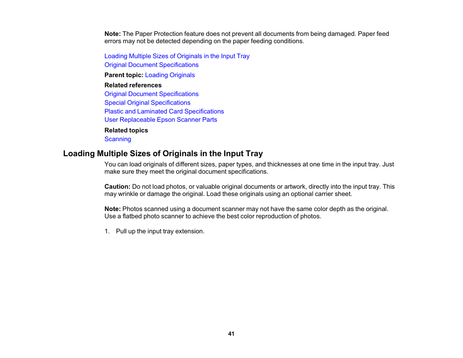 Epson ES-580W Wireless Duplex Document Scanner User Manual | Page 41 / 183