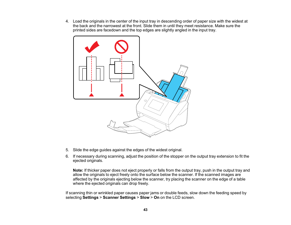 Epson ES-580W Wireless Duplex Document Scanner User Manual | Page 43 / 183