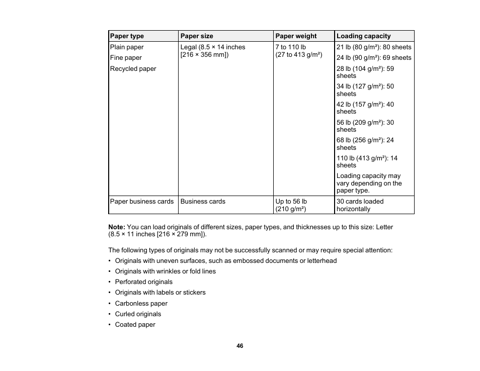 Epson ES-580W Wireless Duplex Document Scanner User Manual | Page 46 / 183