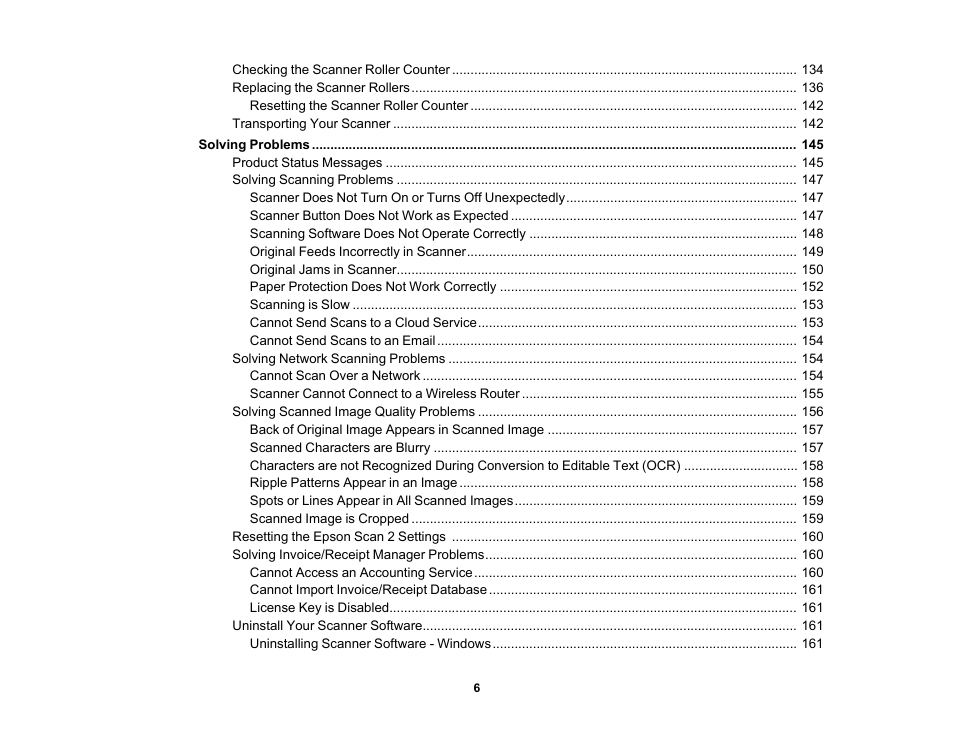 Epson ES-580W Wireless Duplex Document Scanner User Manual | Page 6 / 183