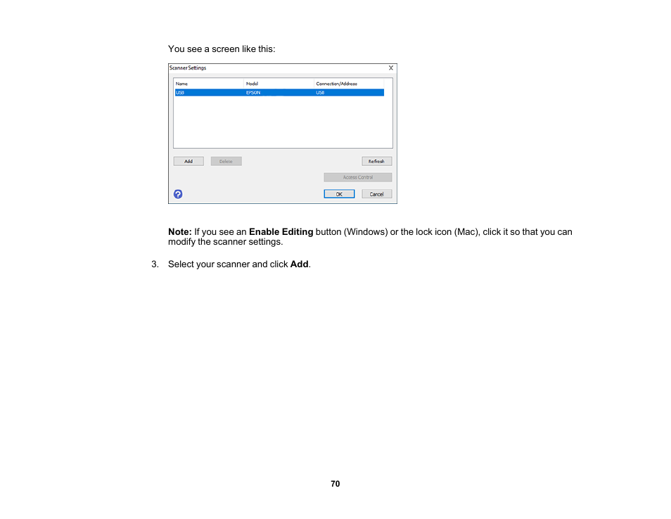 Epson ES-580W Wireless Duplex Document Scanner User Manual | Page 70 / 183