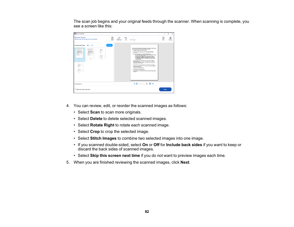 Epson ES-580W Wireless Duplex Document Scanner User Manual | Page 82 / 183