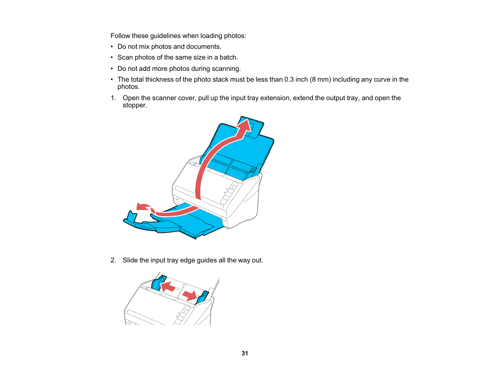 Epson FastFoto FF-680W Photo Scanner User Manual | Page 31 / 120