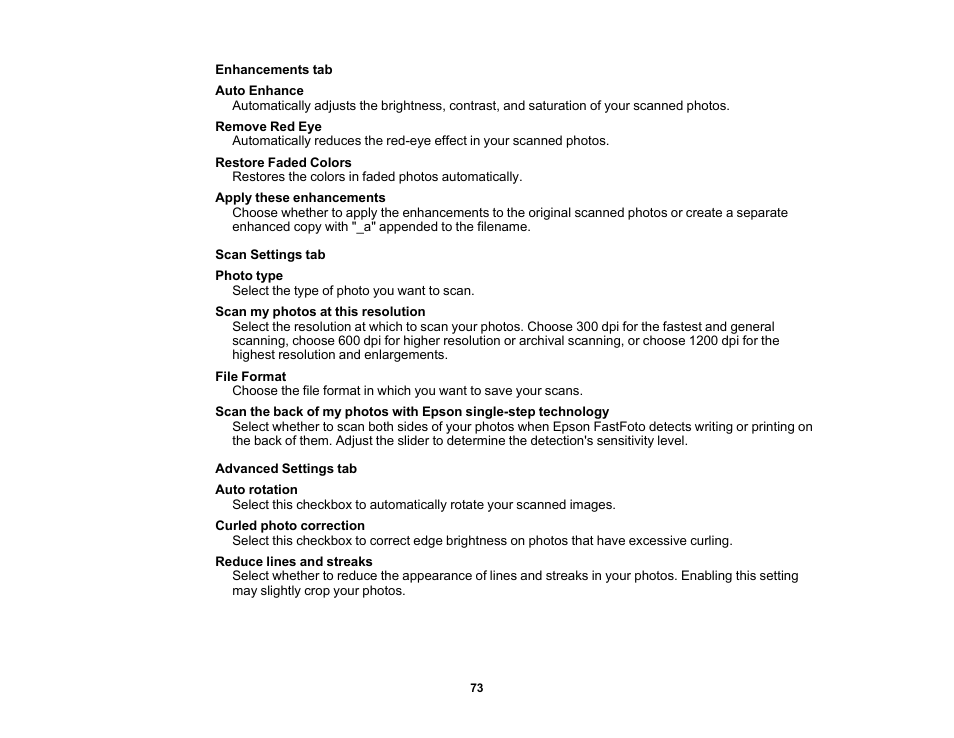 Epson FastFoto FF-680W Photo Scanner User Manual | Page 73 / 120