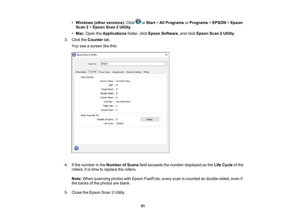 Epson FastFoto FF-680W Photo Scanner User Manual | Page 81 / 120