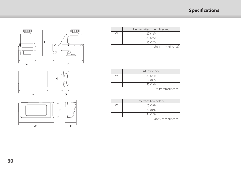 01_chapter title, 01_head a, Specifications | Epson Moverio BT-45CS AR Smart Glasses with Intelligent Controller User Manual | Page 30 / 39