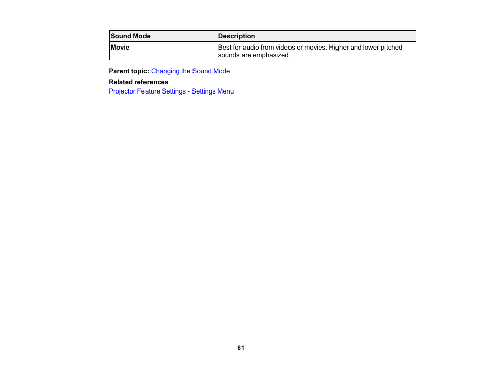Epson EpiqVision Mini EF11 1000-Lumen Full HD Laser 3LCD Projector User Manual | Page 61 / 138