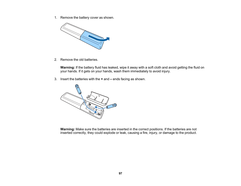 Epson EpiqVision Mini EF11 1000-Lumen Full HD Laser 3LCD Projector User Manual | Page 97 / 138