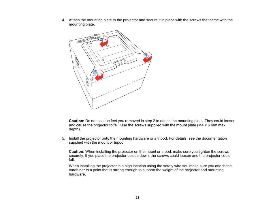Epson EpiqVision Mini EF12 1000-Lumen Full HD Laser 3LCD Smart Projector with Wi-Fi User Manual | Page 28 / 120