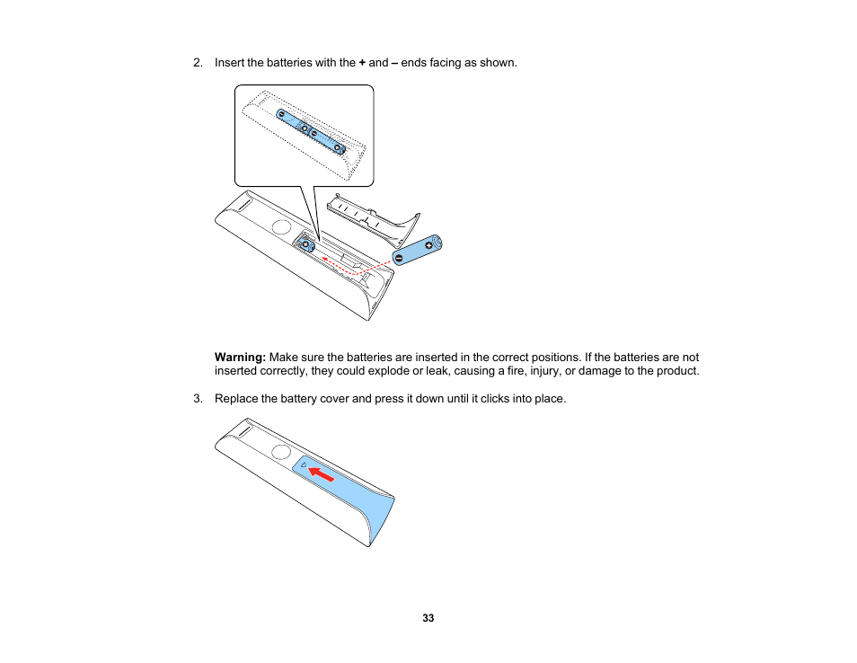 Epson EpiqVision Mini EF12 1000-Lumen Full HD Laser 3LCD Smart Projector with Wi-Fi User Manual | Page 33 / 120