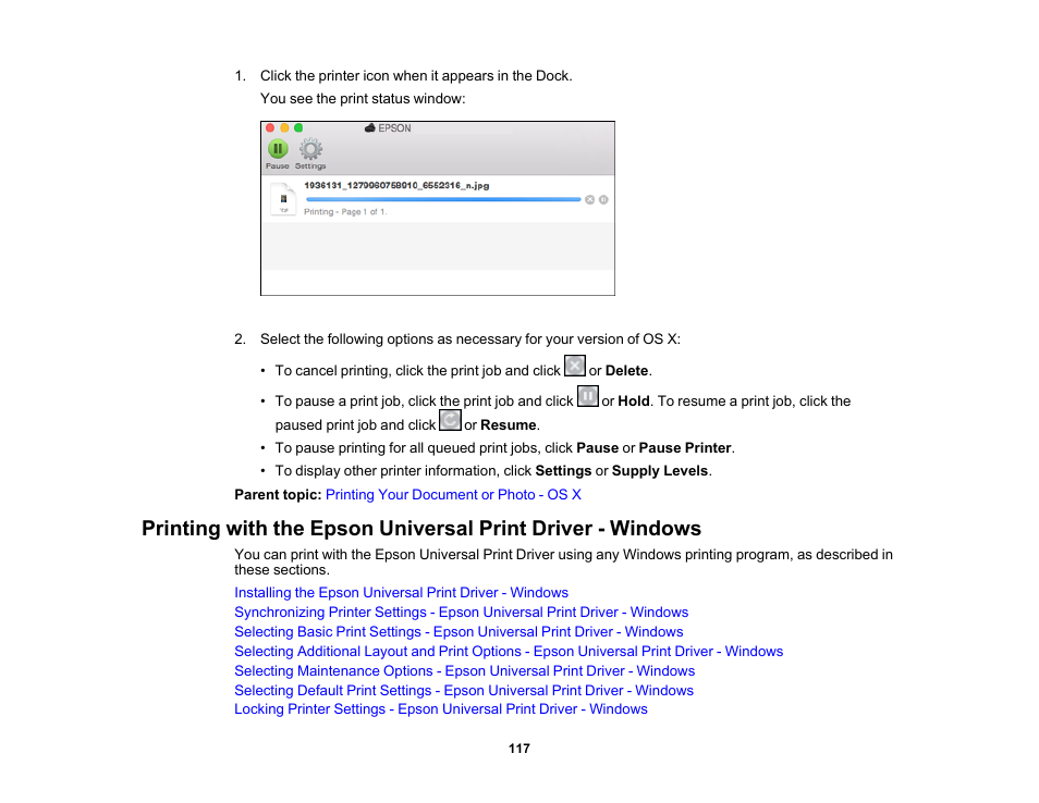 Epson WorkForce Pro WF-6090 Printer with PCL/PostScript User Manual | Page 117 / 252