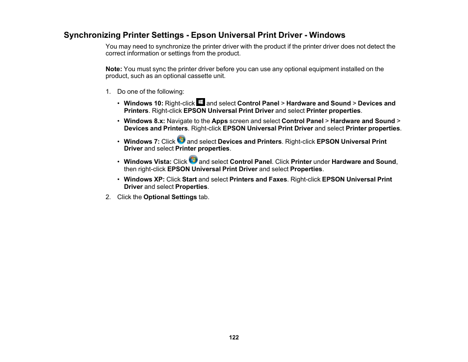 Epson WorkForce Pro WF-6090 Printer with PCL/PostScript User Manual | Page 122 / 252