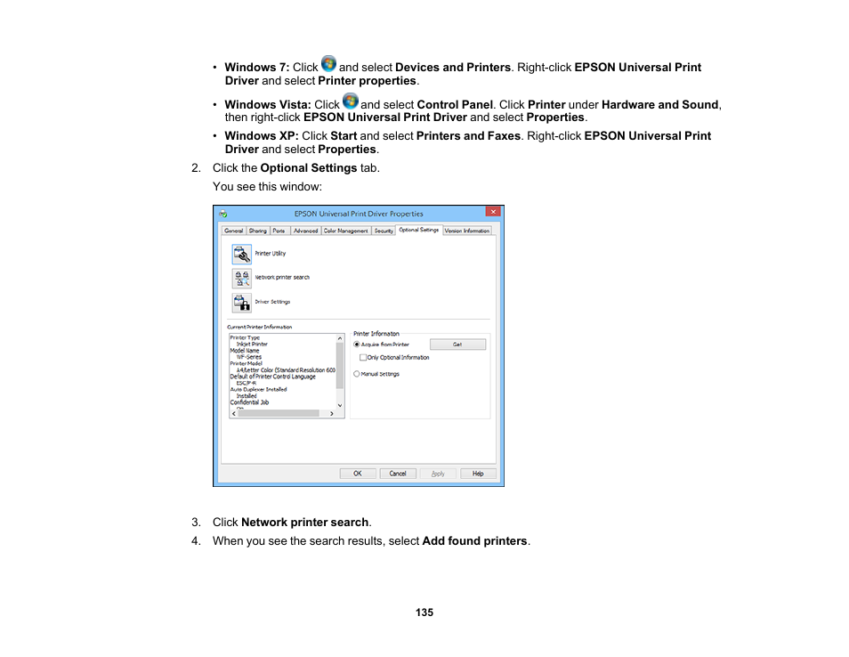 Epson WorkForce Pro WF-6090 Printer with PCL/PostScript User Manual | Page 135 / 252