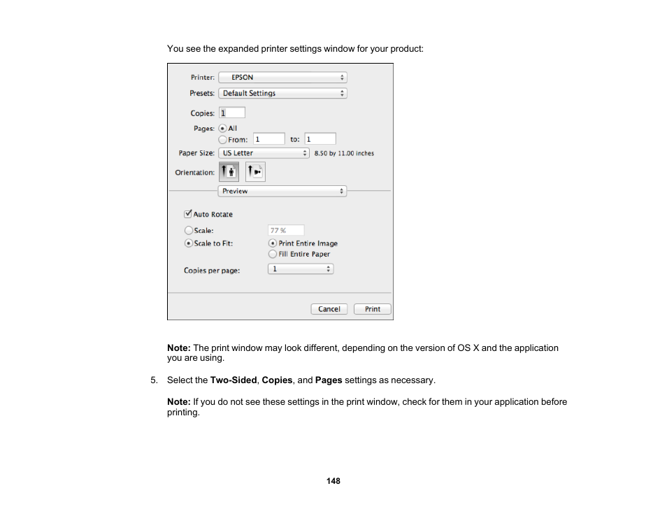 Epson WorkForce Pro WF-6090 Printer with PCL/PostScript User Manual | Page 148 / 252