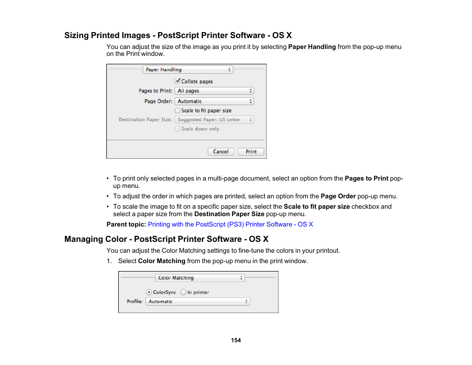 Epson WorkForce Pro WF-6090 Printer with PCL/PostScript User Manual | Page 154 / 252