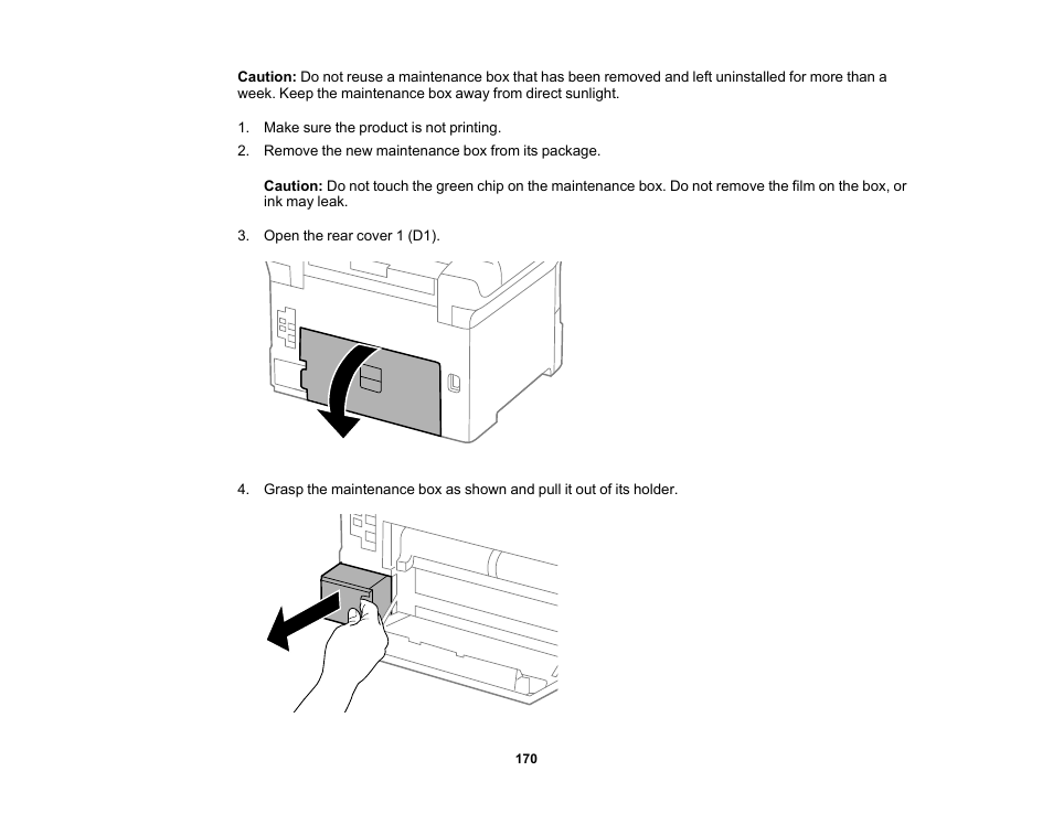 Epson WorkForce Pro WF-6090 Printer with PCL/PostScript User Manual | Page 170 / 252