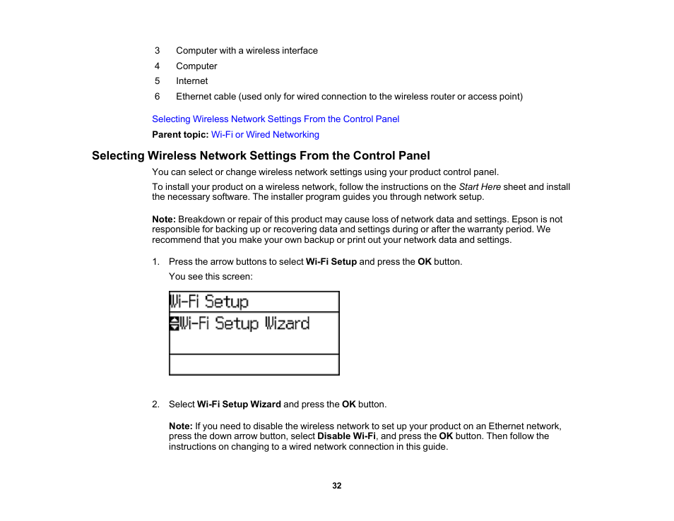 Epson WorkForce Pro WF-6090 Printer with PCL/PostScript User Manual | Page 32 / 252