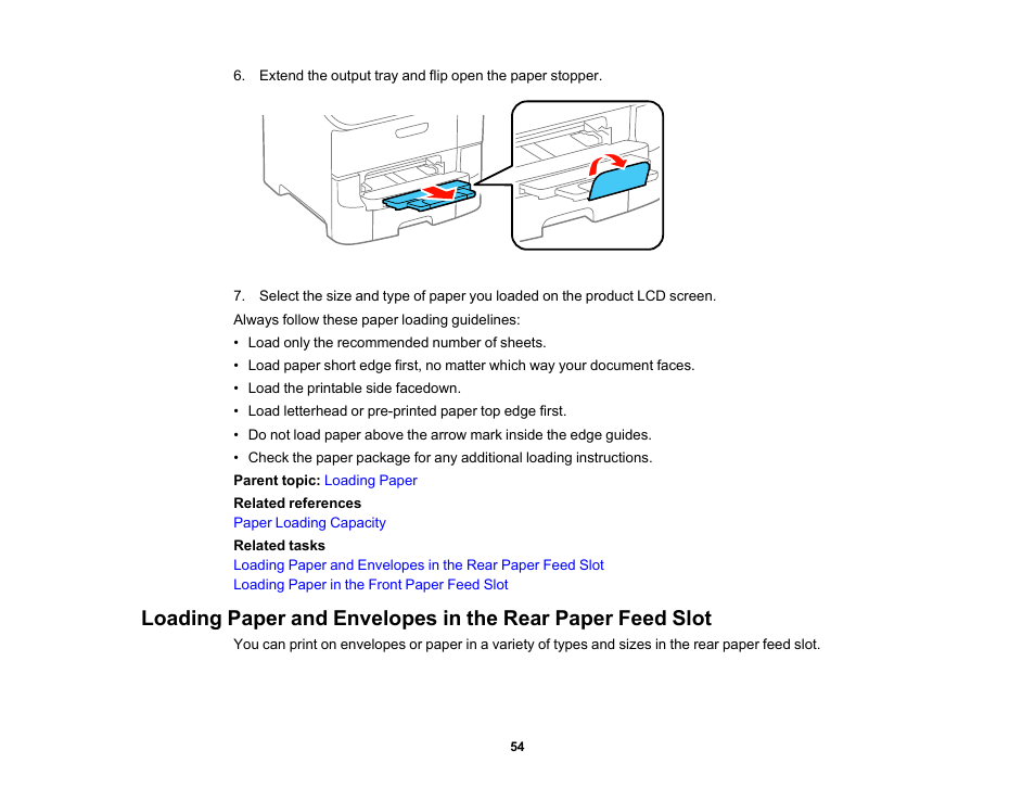 Epson WorkForce Pro WF-6090 Printer with PCL/PostScript User Manual | Page 54 / 252