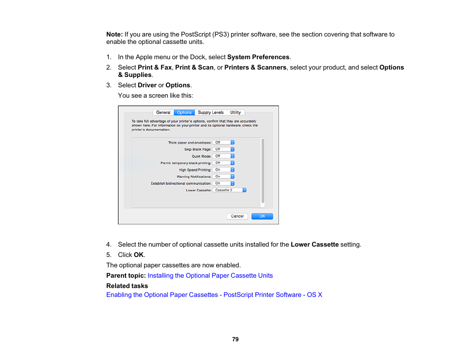 Epson WorkForce Pro WF-6090 Printer with PCL/PostScript User Manual | Page 79 / 252