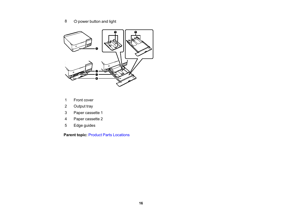 Epson EcoTank Photo ET-8500 Wireless Color All-in-One Supertank Printer User Manual | Page 16 / 346