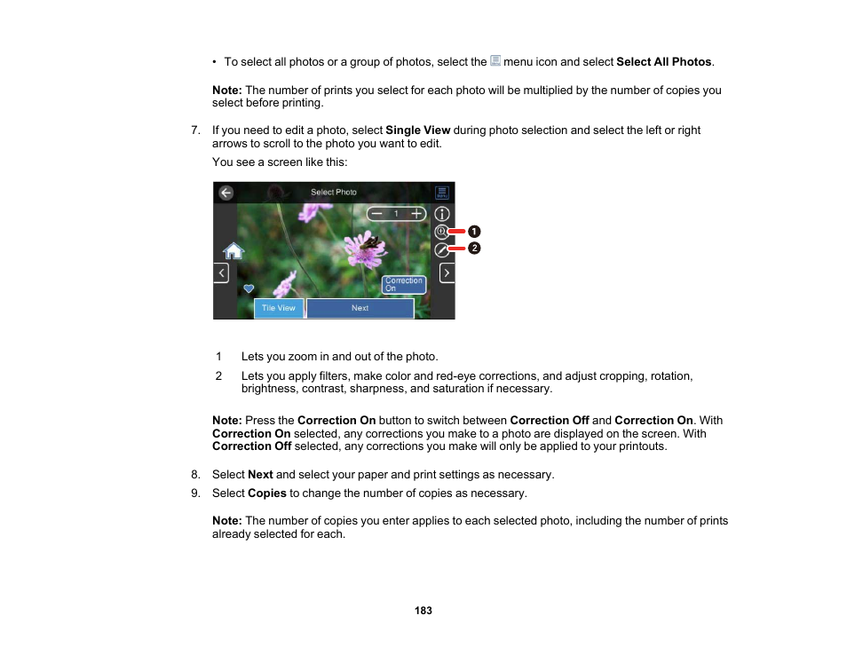 Epson EcoTank Photo ET-8500 Wireless Color All-in-One Supertank Printer User Manual | Page 183 / 346